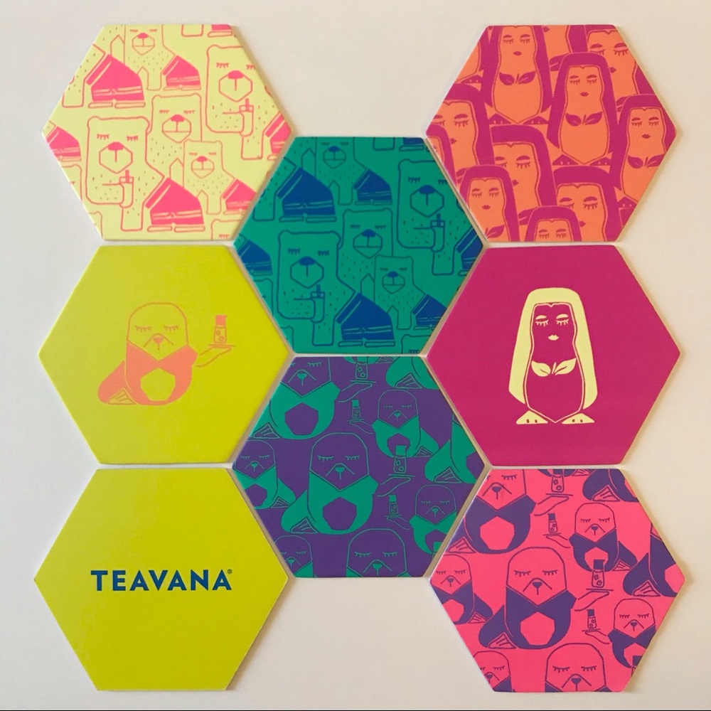 Teavana Coaster Set Reversible Paper Coaster